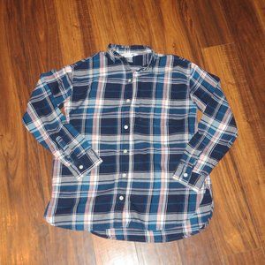 Old Navy Flannel Plaid Shirt Blue Size XS